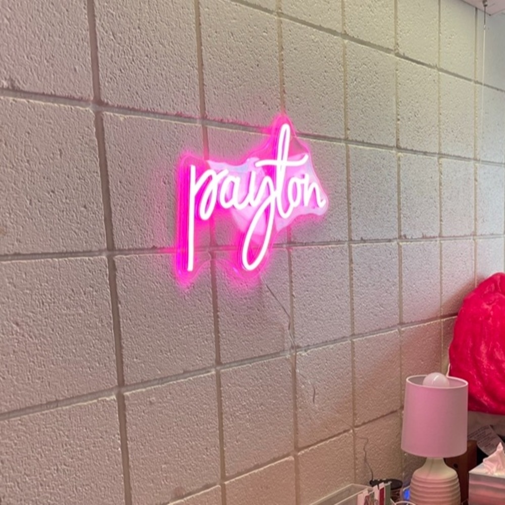 Custom neon name sign - payton